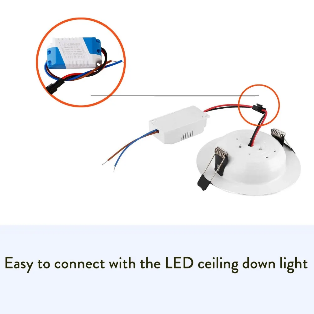 10Pcs Dimmable 3W 5W 7W 8-10W 15W 15-24W Power Supply LED Driver Adapter Transformer 300mA For LED Ceiling Downlight 110V 220V