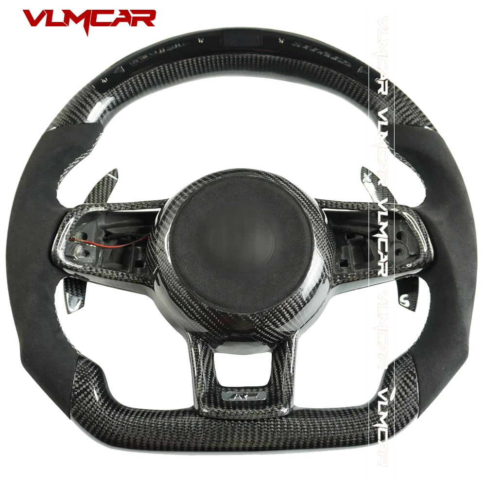 

Custom Carbon Fiber Steering Wheel With LED For VW MK7/GTI/GTS/R/Rline/GTD