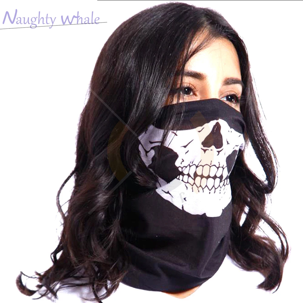 

2023 New Skull Masks Grimace Men And Women Cool Black Long Masks Outdoor Games Play Motorcycle Bicycle Protective Accessories