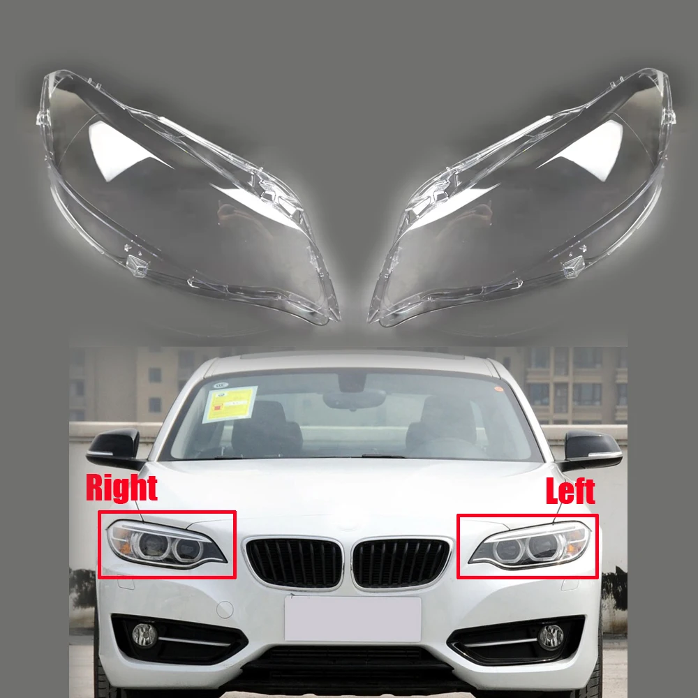 for BMW M2 F22 F23 2 Series 2014-2020 Car Headlight Lens Cover head light lamp Lampshade Shell PC