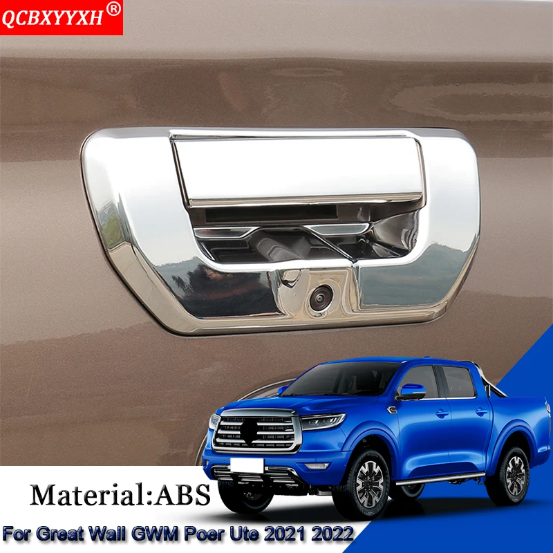 

Car Styling Car Tailgate Handle Frame Covers Sequins Interior Sticker Accessories For Great Wall Cannon GWM Poer Ute 2021 2022