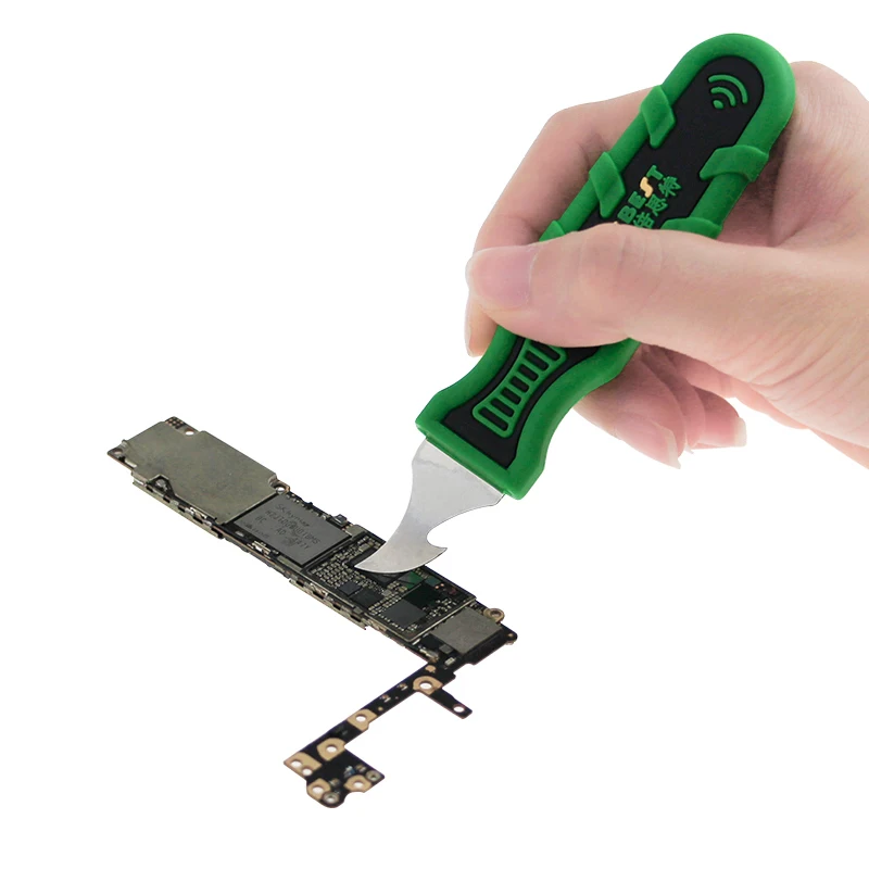 3Pcs/Set Metal Blade DIY Opening Pry Blade With Plastic Handle LCD Screen Opening Tool Mobile Phone Disassemble Repair Tools