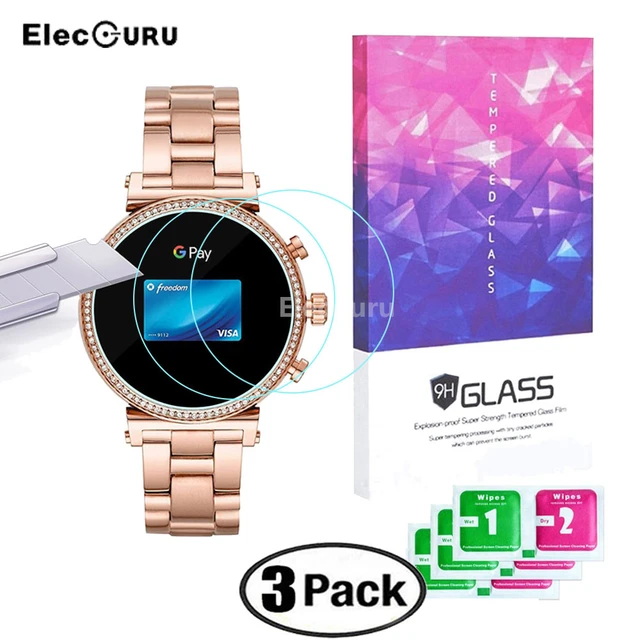 For Michael Kors Access Sofie Hr sofie 2.0 Smartwatch Screen Protector 9h Tempered Glass 2.5d Scratch Proof Protective Film Smart Accessories AliExpress