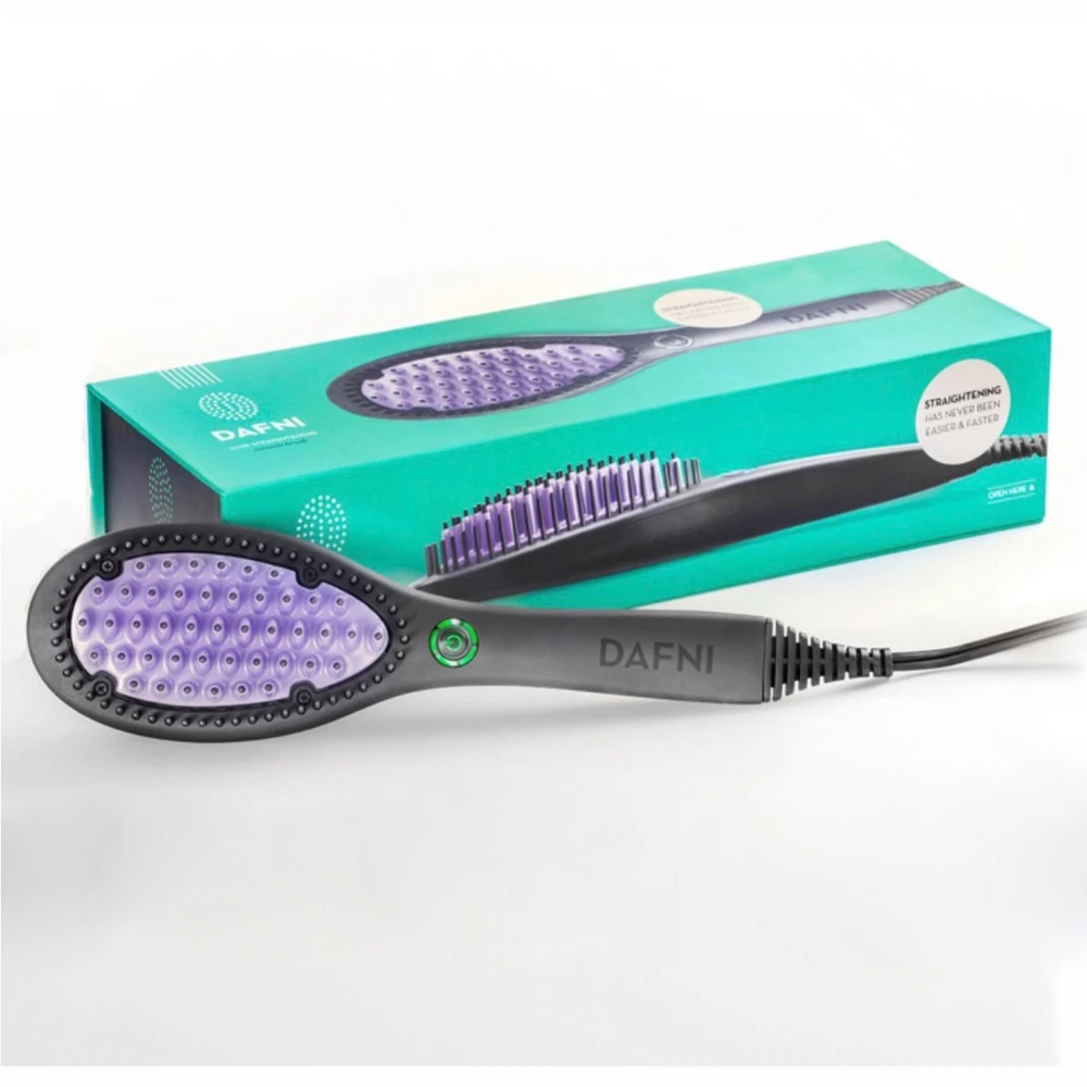 Electric Ceramic Anti-Scald Hair Brush Straightener Comb PTC Fast Heating Straight Hair Straightening Curling Brushes - view 3