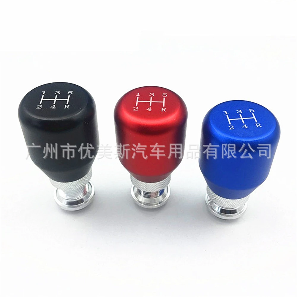 5 Speed Car Long AT MT Aluminum Gear Shift Knob Lever Shifter Stick Manual Gear Head Lever Knobs