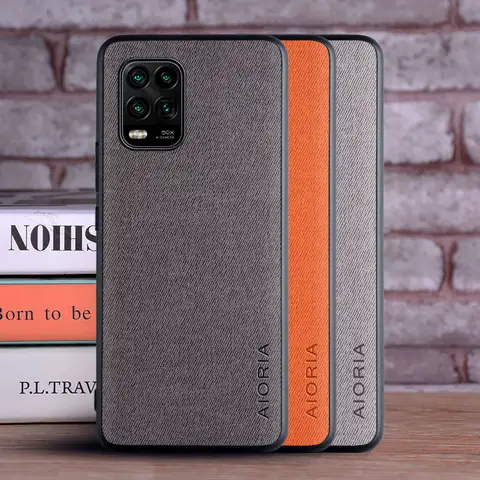 Coque de luxe en cuir souple pour Xiaomi Mi 10 Lite, 10 Pro, 10 Ultra