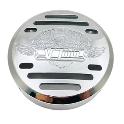 Chrome ABS Eagle Pattern Motorcycle Refit Horn Cover Shell For Kawasaki Vulcan 800 Yamaha V-Star 650 1100 Classic Silverado