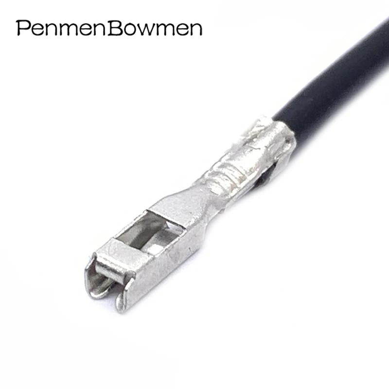 10 Pcs Car Splice Wire Crimp Terminal 0.6MM Female Terminal for Electrical Connector Pin With 18AWG Cable 1500-0110 1500-0106