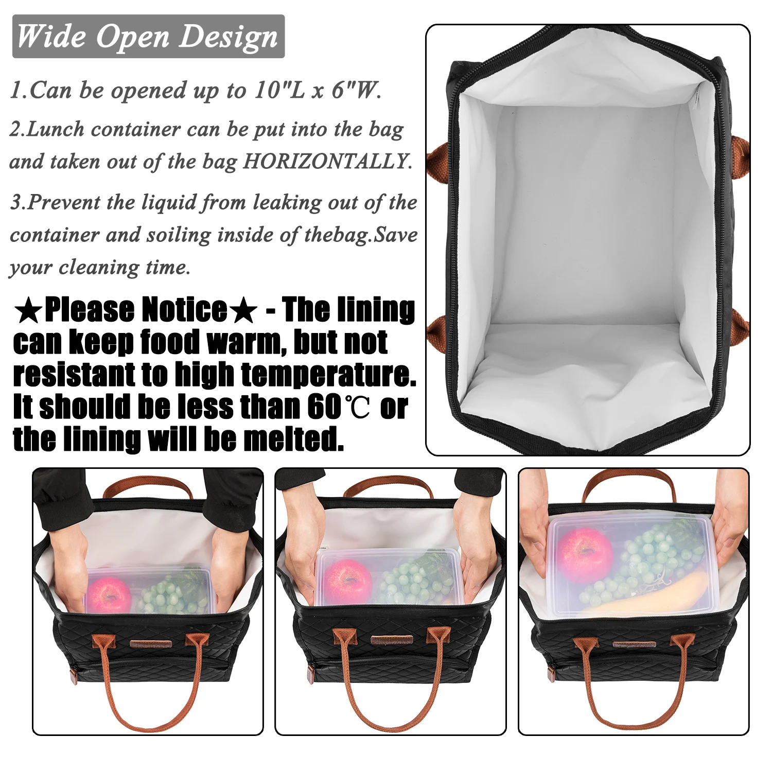 Portable Cooler Bag Ice Pack Lunch Box Insulation Package Insulated Thermal Food Picnic Bags Pouch Lunch Bags