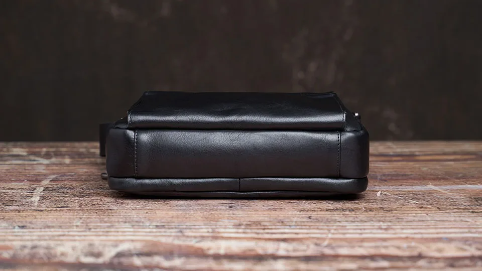 NUPUGOO Casual männer Schulter Tasche Aus Echtem Leder Mode-Trend Messenger Original Kleine Crossbody Zipper Tasche Für 9,7 Zoll Ipad – Detail 12