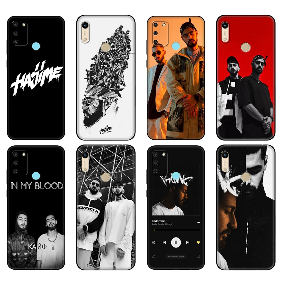 Black tpu Case For Honor 8a Prime 8s 9 10X Lite 9A 9C 9X Premium Pro 9S Case Cover Miyagi & Andy Panda