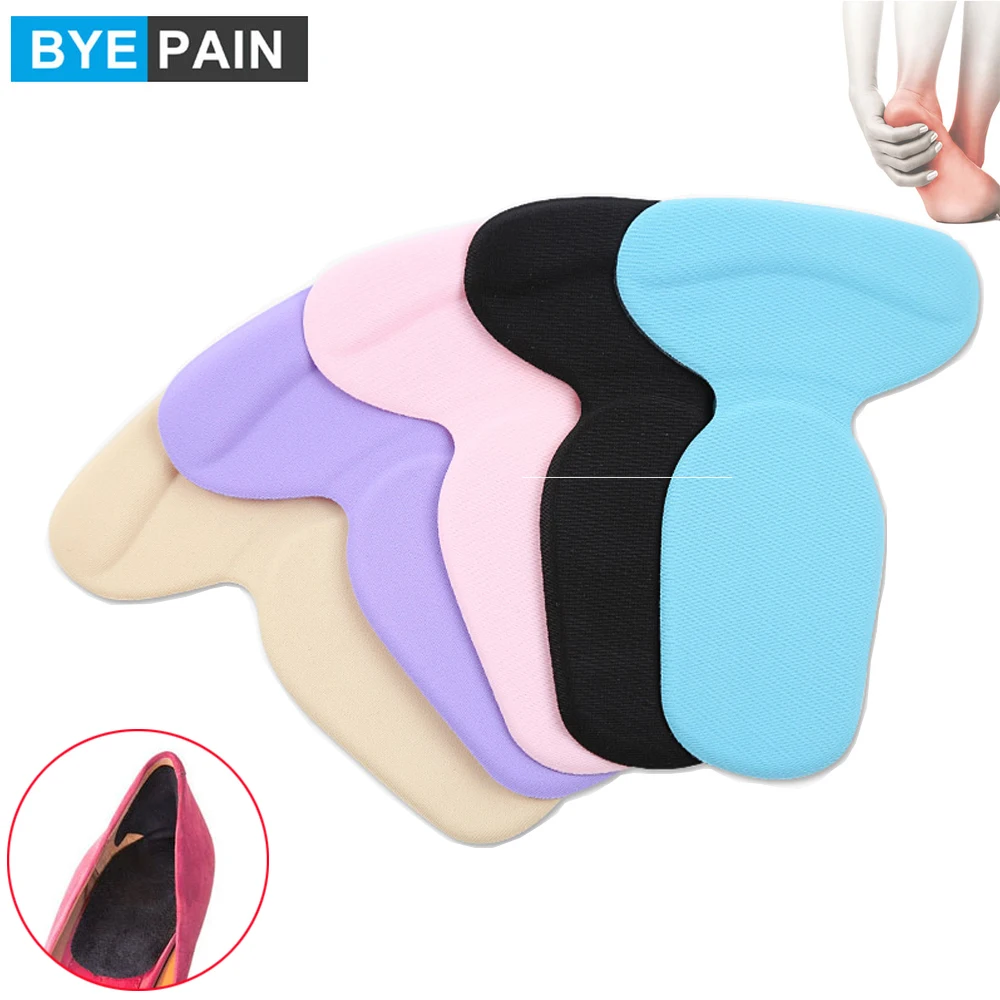 1Pair Women Shoe Sole Insoles for Shoes Soft Heel Inserts Heel Post Back Anti-slip for High Heel Pain Relief Shoe Inner Cushion