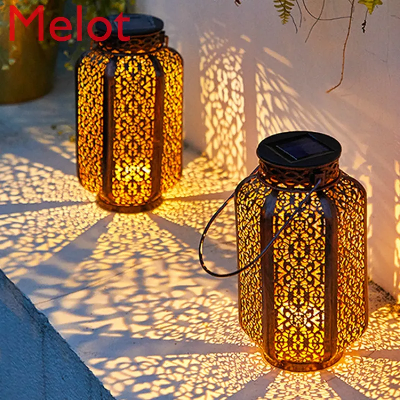 

Solar Colored Lights Decorative Lights Balcony Household Outdoor LED Hanging Lamp Creative Light and Shadow Small Night Lamp
