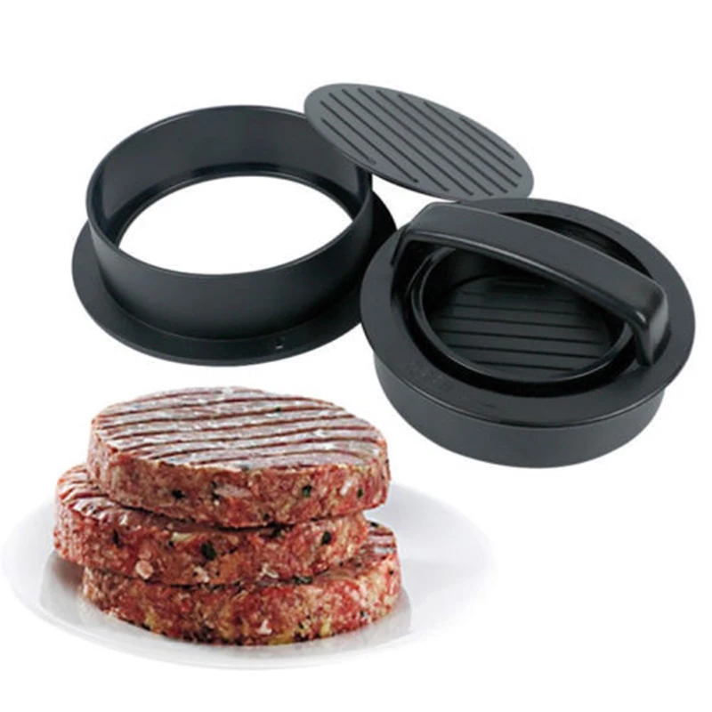 Non-Stick ABS Hamburger Press, Round Shape, Chef Cutlets, Meat Beef Grill, Burger Patty Mold, Kitchen Gadgets, Kitchenware