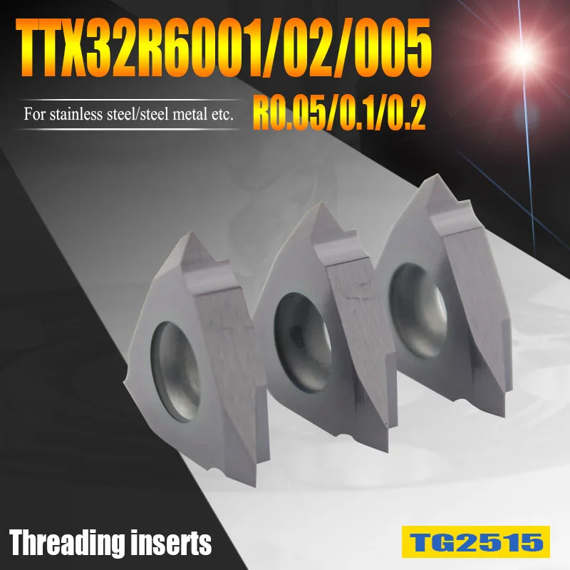 

TTX32R6001 TTX32R6002 TTX32R60005 резьбовые токарные инструменты шаг карбидные вставки лезвие для стали и нержавеющей стали 304