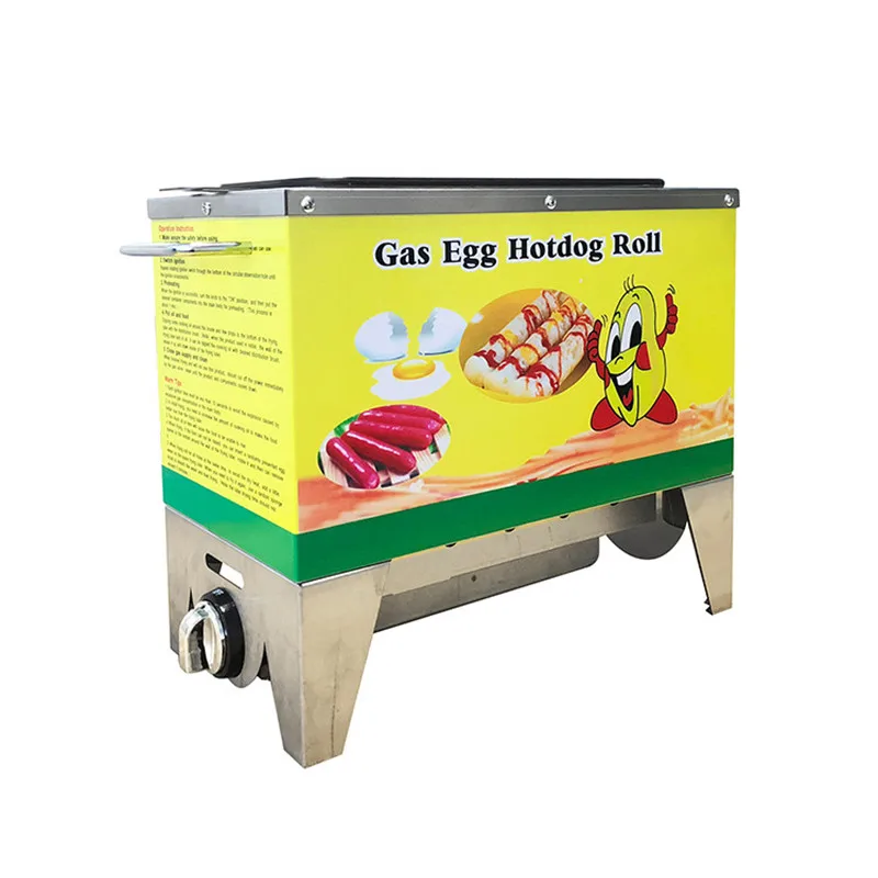 Commercial 6 Tubes And 10 Tubes Gas Egg Hot Roll Maker Hot Dog Sausage Machine LPG Korean Egg Roll Maker Baking Snack Machine