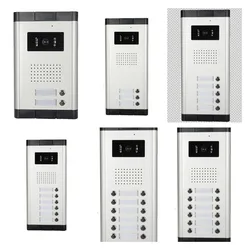 Multi Apartamento Video Door Phone System, Sistema de Vídeo Campainha Intercom, Câmera IR com Bloqueio, 2 ~ 3 Apartments, 7