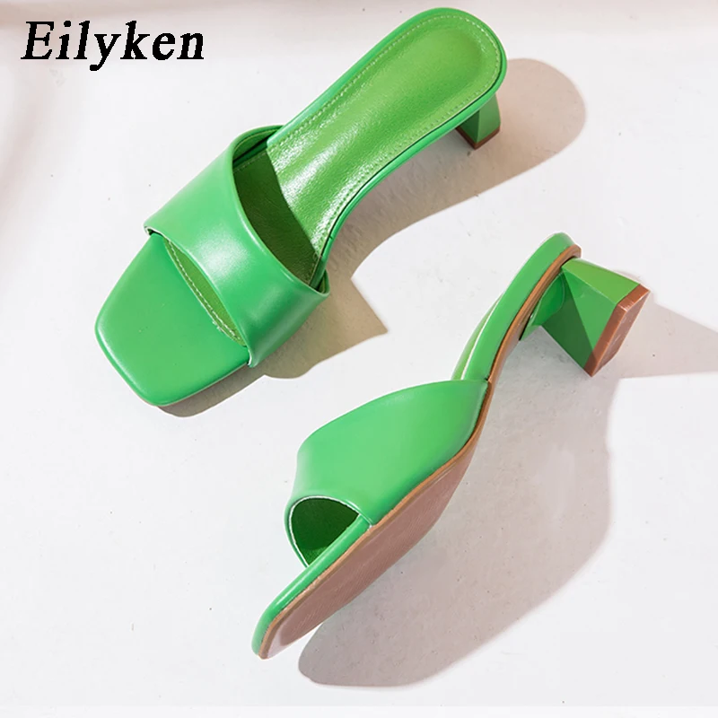 Eilyken Summer Brand Slippers Women Outdoor Beach Flip Flop Open Toe Flat Casual Low Heel Leisure Sandal Female Slides