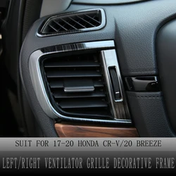 Air Panel Covers for Honda CRV CR-V 2017 2018 2019 2020 2021 L/R Ventilator Grille Decorative Frame Trim Car Interior Accessorie