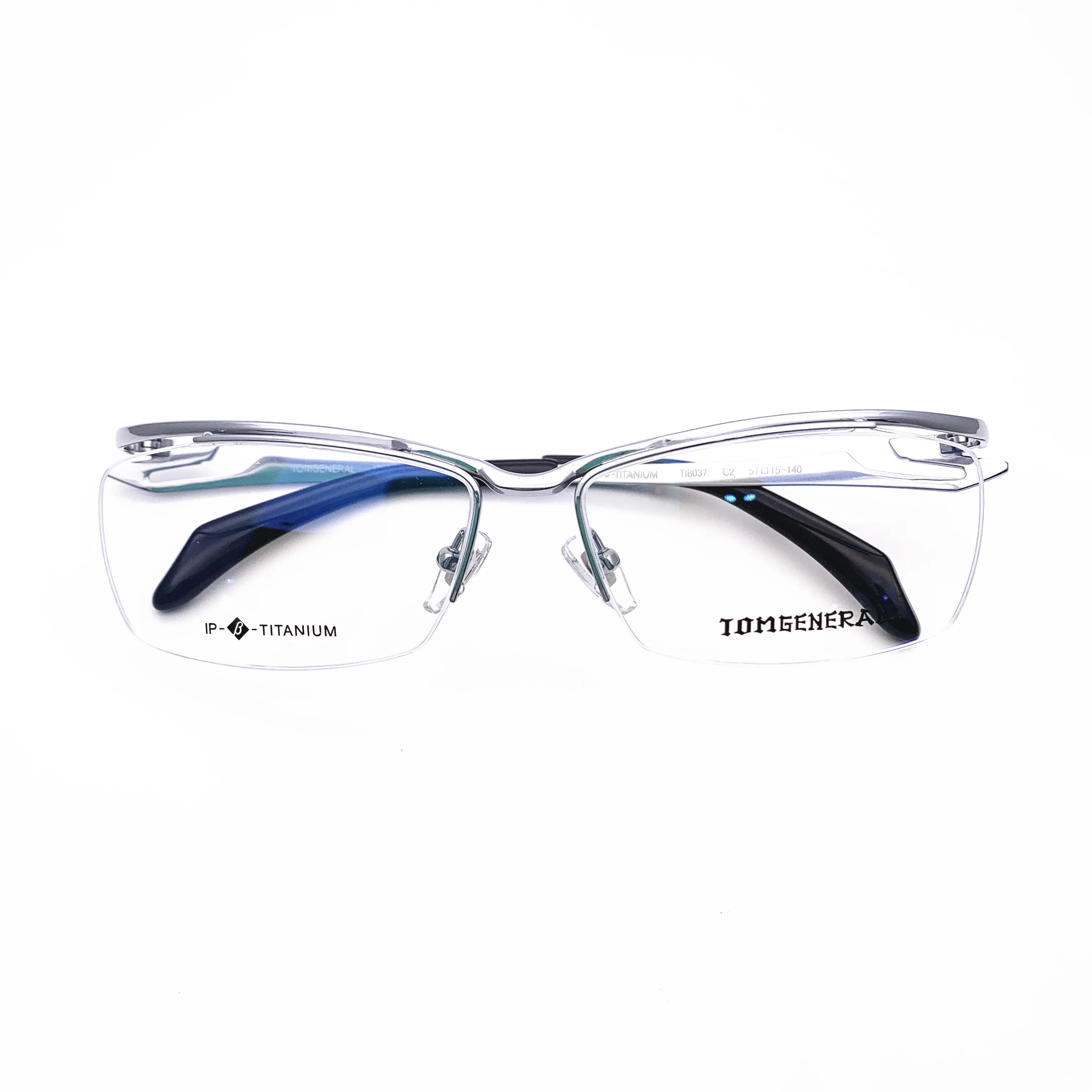 Belight Optical Japan Sharp Design Business Titanium Half Rimless Frame uomo occhiali da vista occhiali da vista TI8037