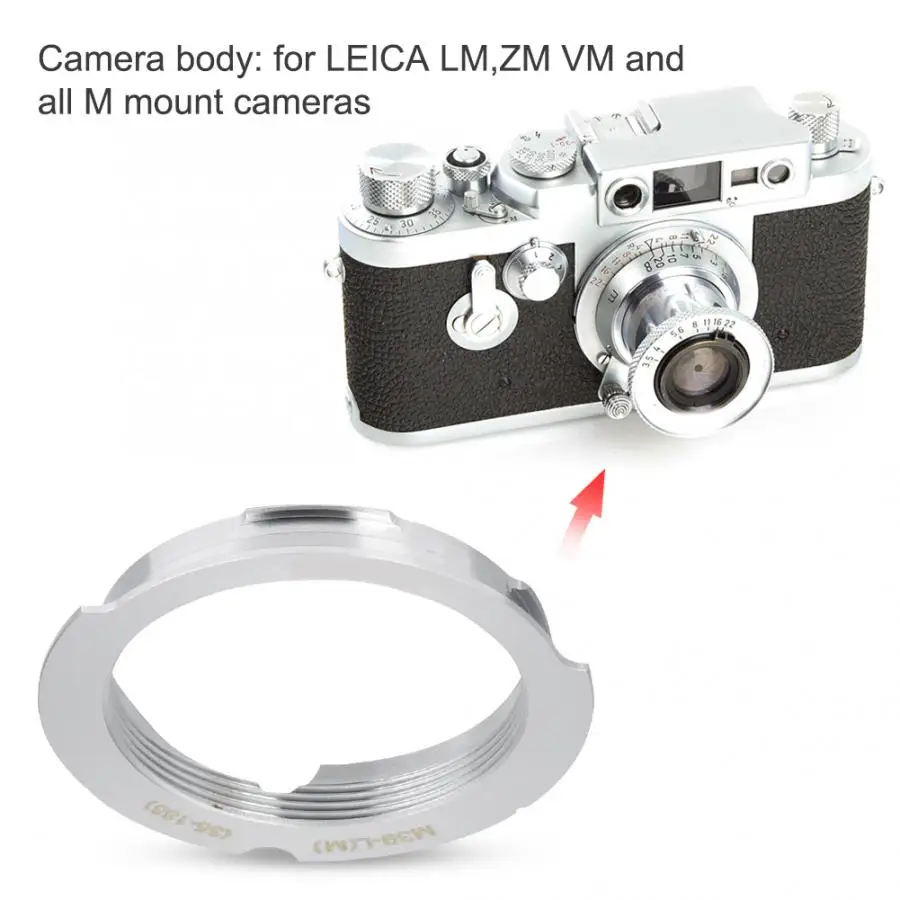 L(M39)-LM 35-135 50-75 28-90mm Adapter Ring for Leica M39 LSM LTM Lens for Leica VM ZM Techart LM-EA7 Alloy rotation buckle type