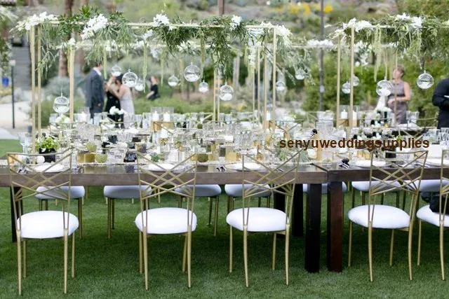 6pcs New style big Wedding Banquet Party square Metal Mesh Flowers Backdrop Arch Decoration for wedding table decor senyu01183