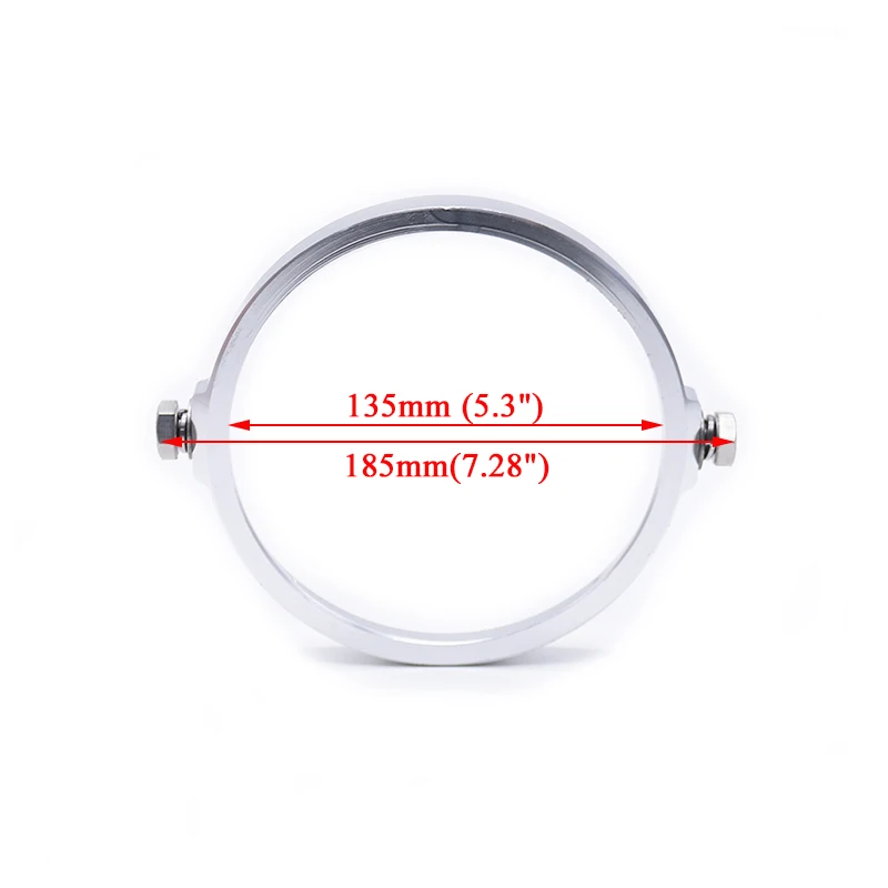5.75 In 7 Inch Aluminum Round Headlight Housing Headlamp Trim Ring Mount Bracket For Harley Honda Yamaha Motorcycles Accessories