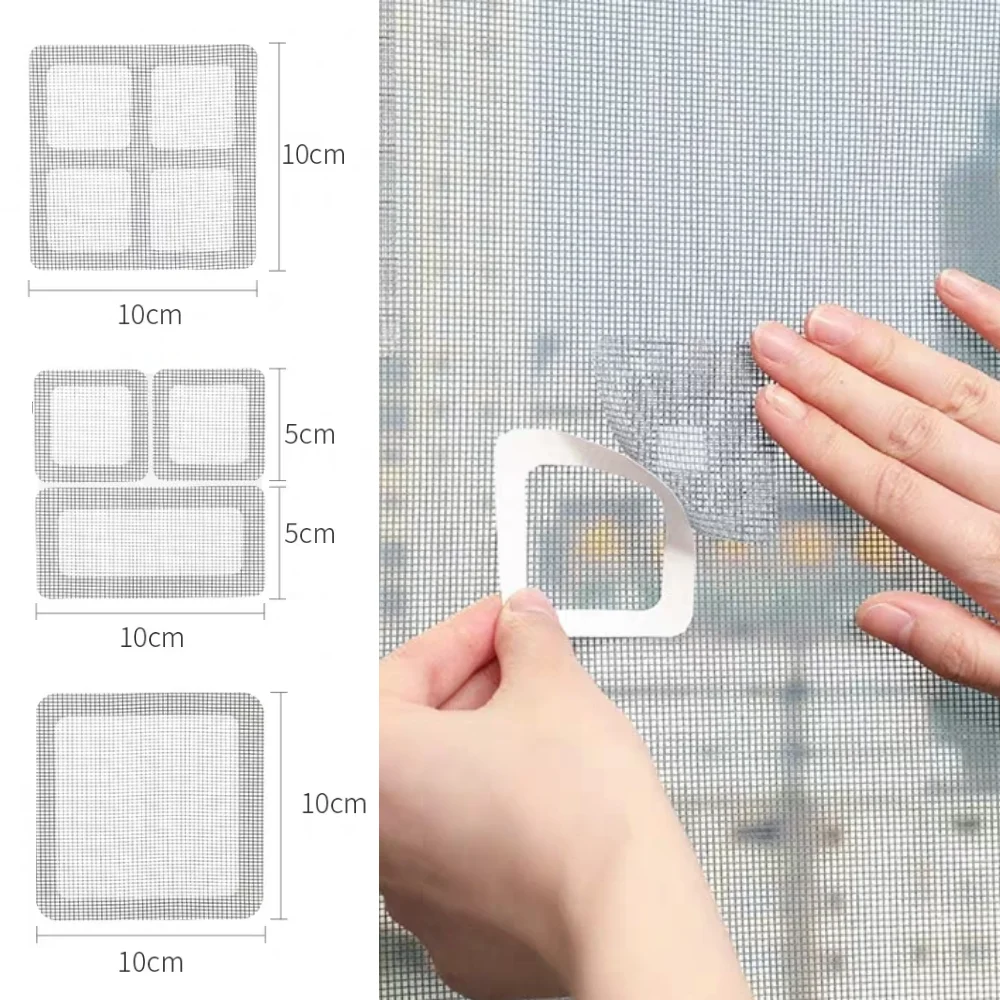 Window Screen Repair Windows sticker Fix Net Home Adhesive Anti Mosquito Fly Bug Insect Wall Patch Stickers Mesh