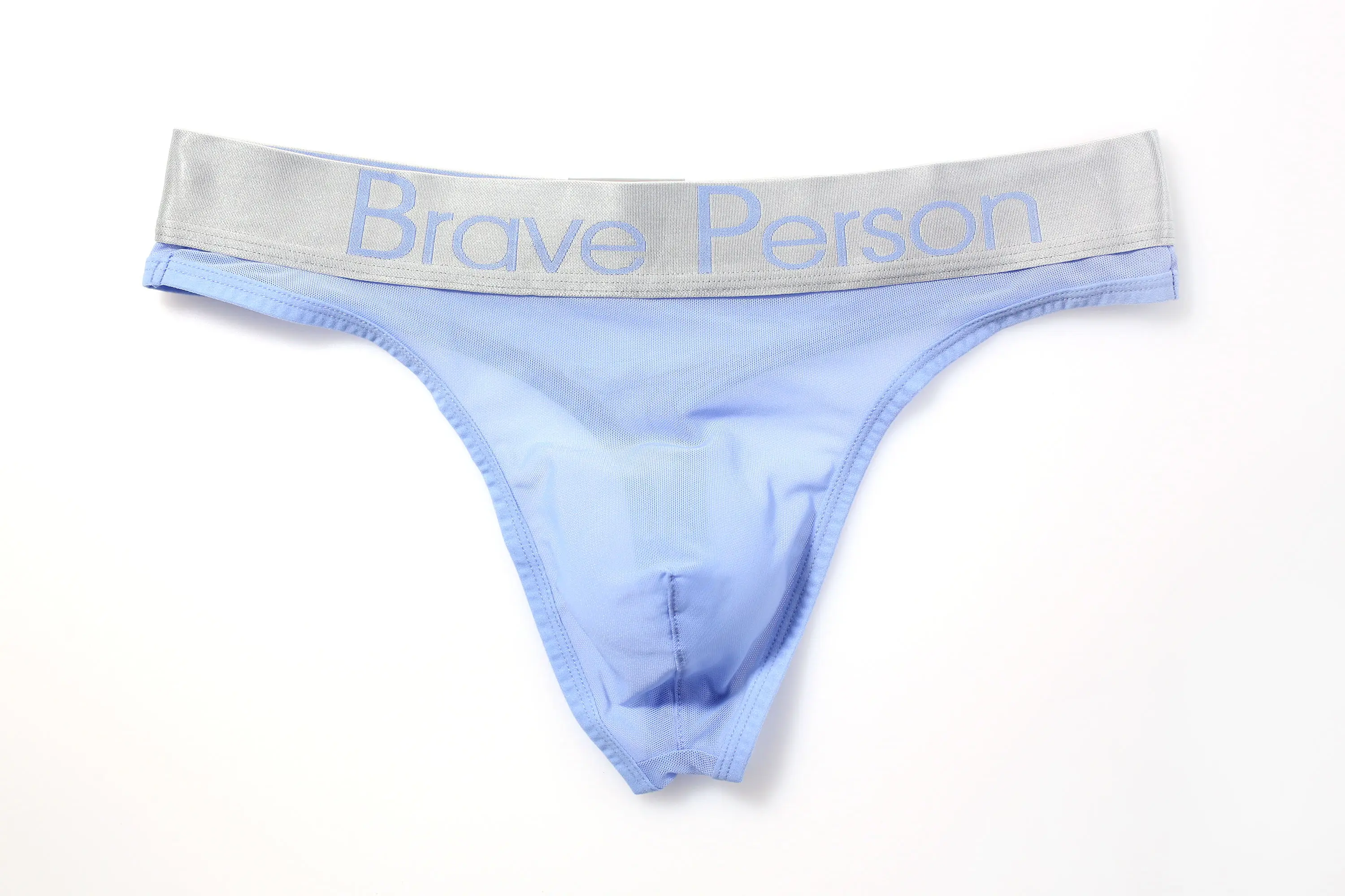 BRAVE PERSON-ropa interior Sexy para hombre, pantalones cortos de malla, bañadores de encaje, tangas, nueva marca