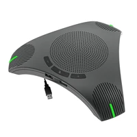 Micrófono de conferencia con altavoz USB, micrófono omnidireccional para ordenador 360 °   Pastilla de voz con tecla de silencio para Skype/videoconferencia