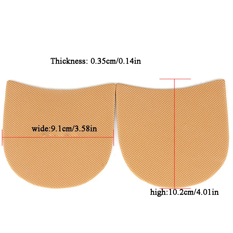 1 Pair Repair Rubber Shoe Sole Forefoot Pads Anti Slip Protective Half Soles Heel Sole Classic Shoes Sole Repairs Shoe Supplies