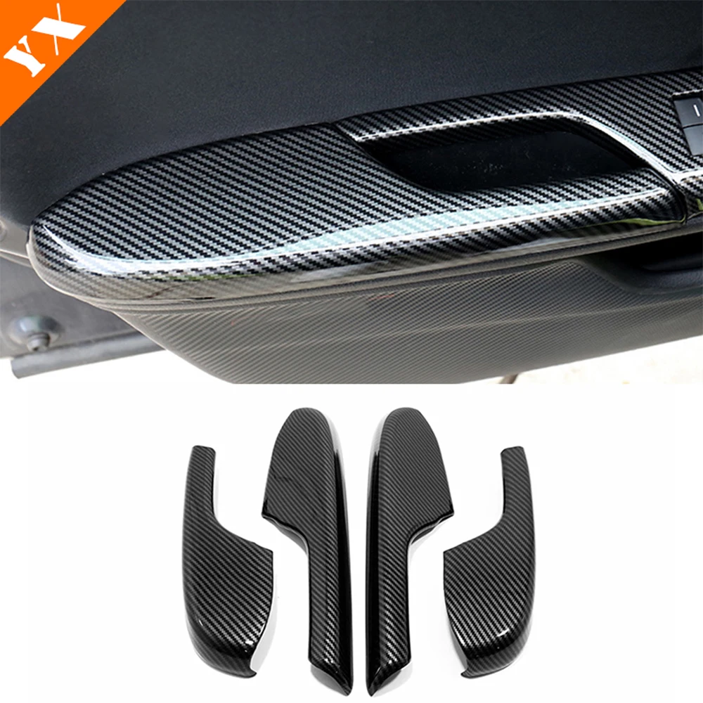 

LHD For Honda Civic 10th 2016 2017 2018 2019 2020 Interior Accessories Carbon Car Armrest Window Glass panel decor sticker cover