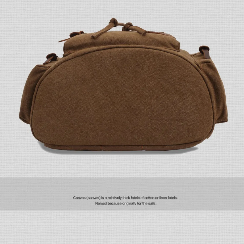 Vintage Canvas-Rucksäcke für Männer und Frauen, Reisetaschen für Studenten, Freizeitrucksäcke zum Wandern, Reisen, Camping, Rucksack Mochila Masculina – Detail 15