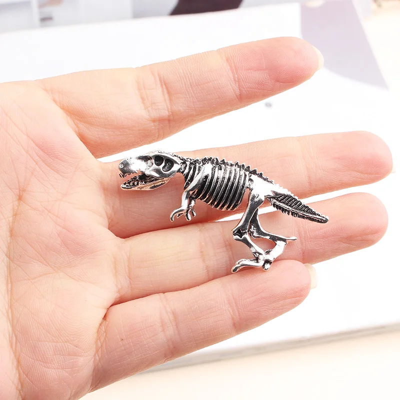 Pomlee 2021 New Arrival Dinosaur Brooch Unisex Women And Men Pin Antil Gold Animal Brooch Gift Clip Accessories Whosales