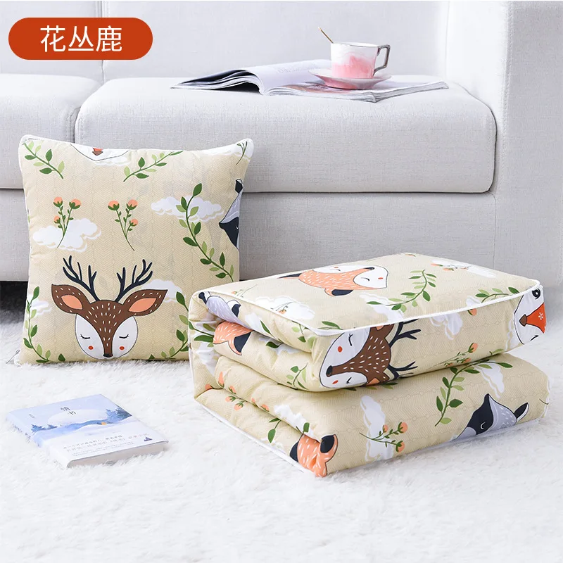 Pillow Quilt Dual-use Cushion Spring and Summer Office Nap Pillow Gift Cushion Folding Air Conditioning Quilt Cute Pillow