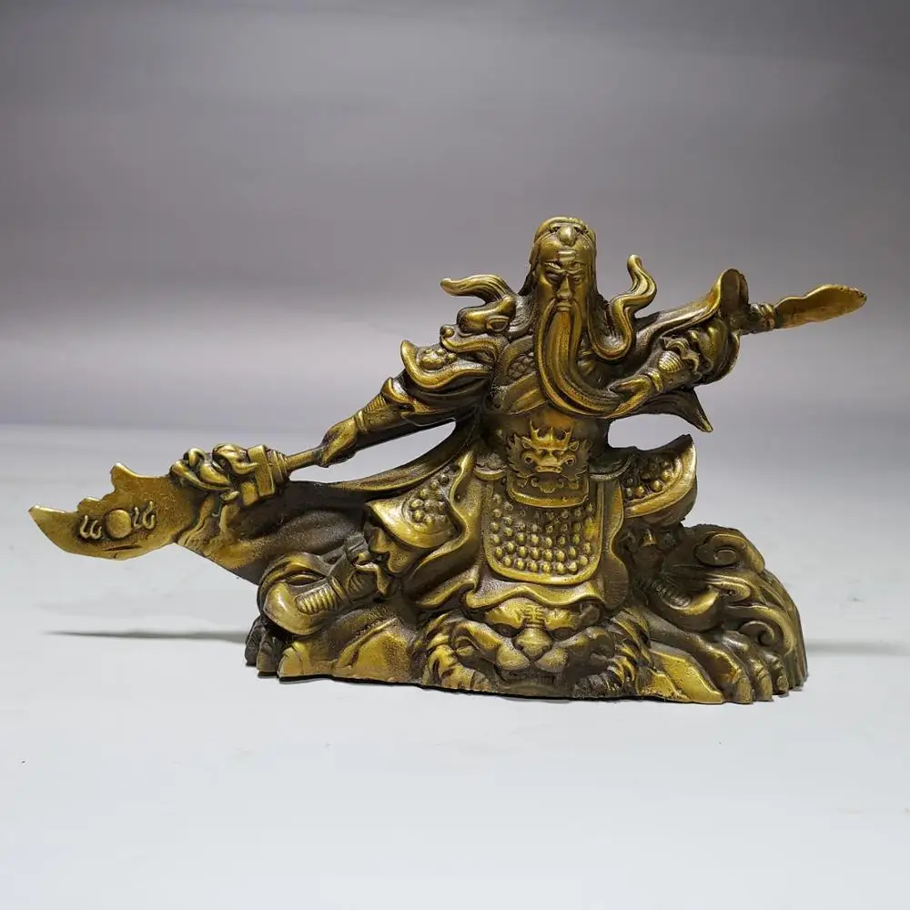 

Exquisite Brass Guan Er Ye Home Decoration