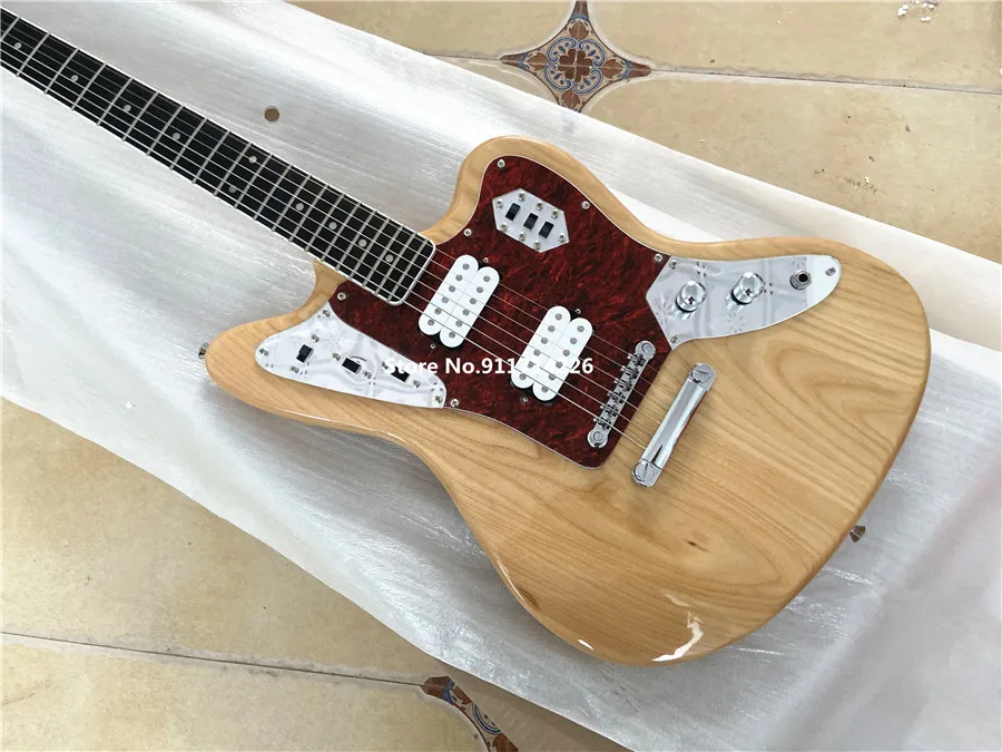 Inheriting the classic wood color master jazz electric guitar can be customized free shipping