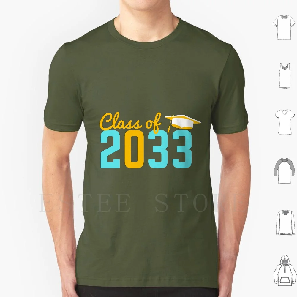 Camiseta divertida de regreso a la escuela para hombre, Camiseta de algodón con estampado artesanal 2033 graduación 2033 2033 clase de graduación 2033 graduación 2033