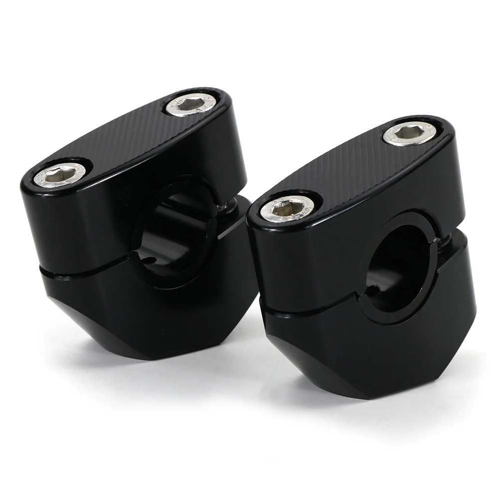 Handlebar Riser Bar Clamp Set Mounts Fit For FatBar 28.6mm and OEM Handlebar 22.2mm Bikers Yamaha MT-07 FZ-07 2015-2020