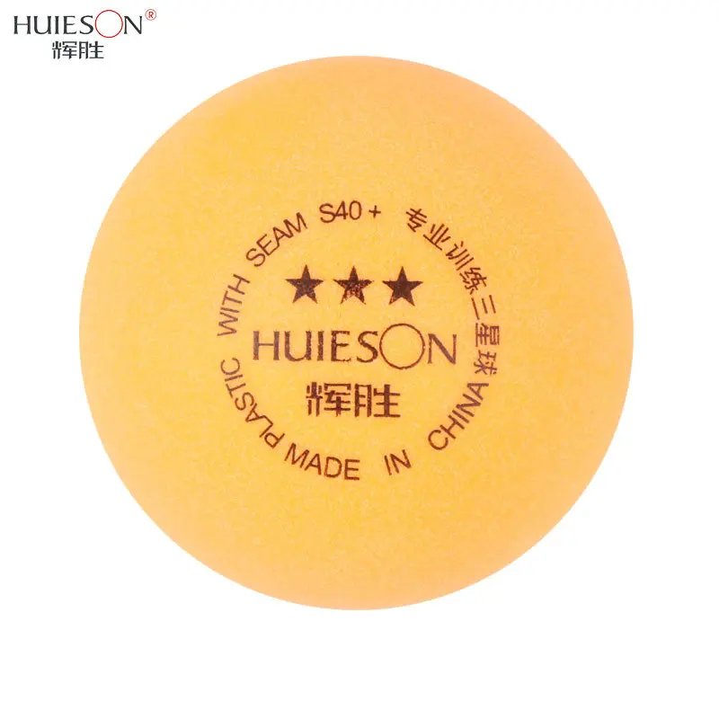 Huieson 50pcs/bag Standard 3 Star ABS Plastic Ping Pong Balls 40+ 2.8g Table Tennis Poly Balls for Adults Competition Training