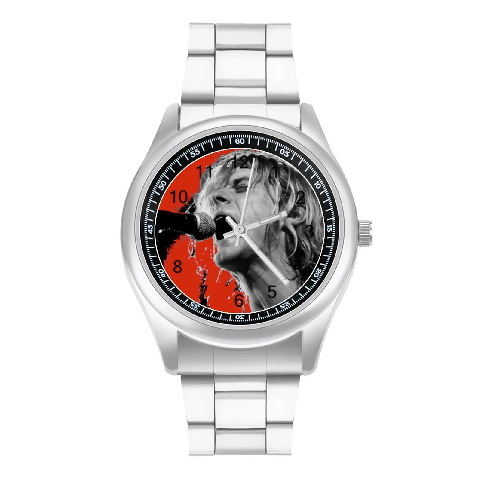 Kurt Cobain Quartz Watch Photo Creative Wrist Watch Stainless Wholesale Travel Woman Wristwatch