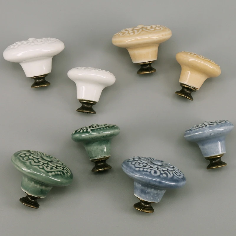 1x Ceramic Knobs for Drawer Dressers, Kitchen Cabinet Knobs Ceramic Knobs and Pulls, Decorative Pull Handles