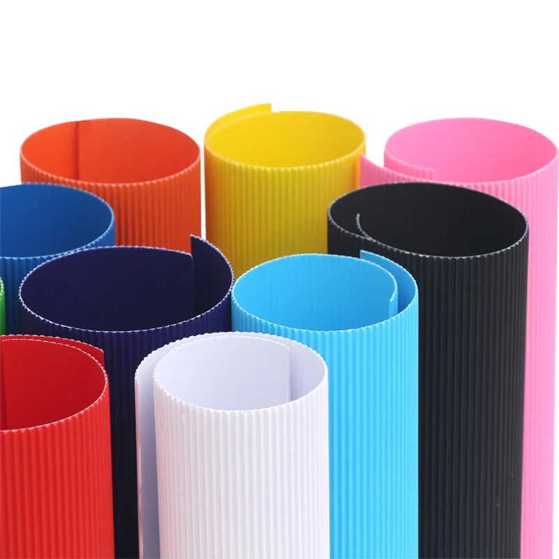 A4 Color Corrugated Paper  Gift Packing Paper Children DIY Cards Handmade Crafts Scrapbook Paper Wave Origami  Cardboard