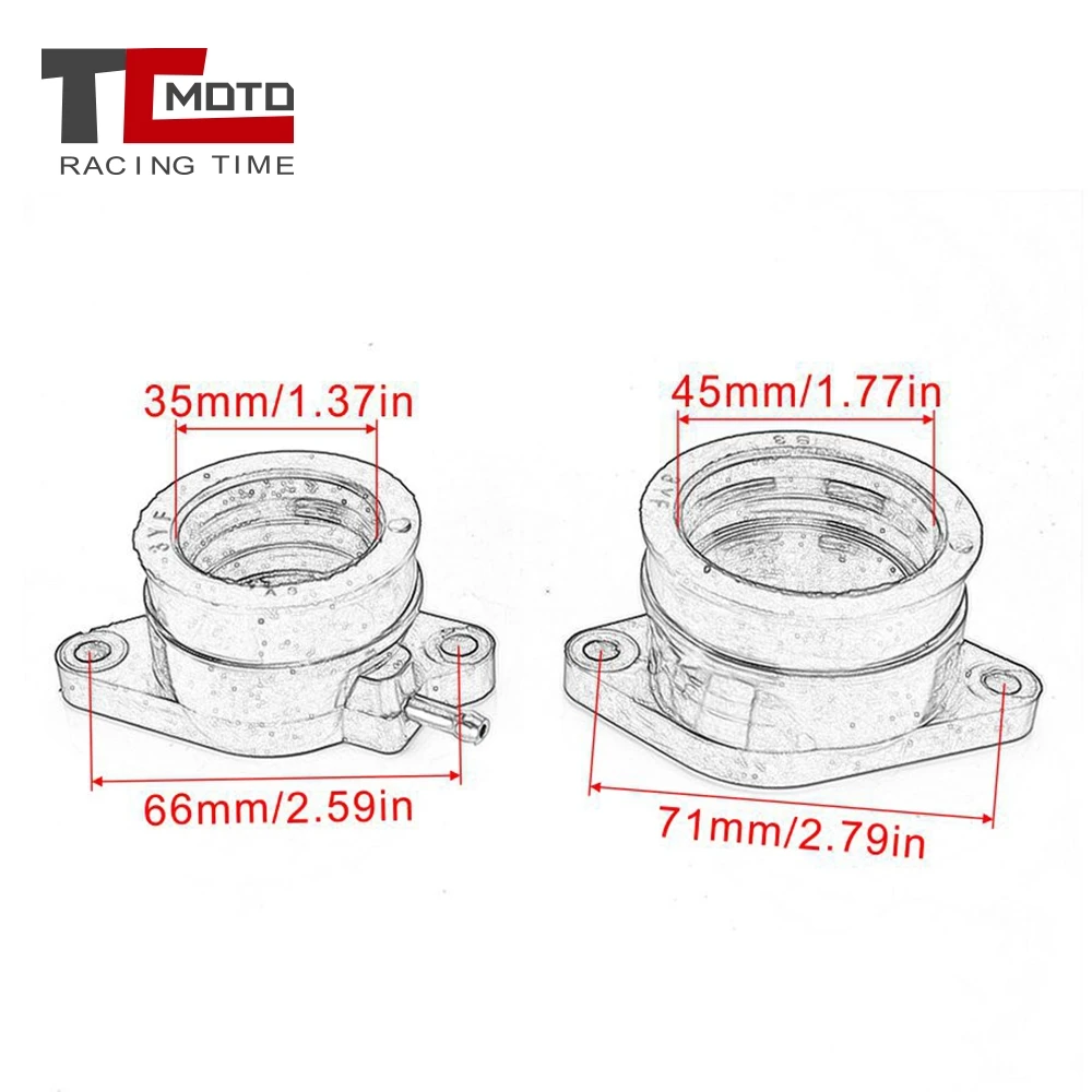 Motorcycle Carburetor Intake Manifold for Yamaha XTZ660 Tenere 1991-1996 SZR660 95-97 XTZ 660 SZR 660 3YF-13586-00 3YF-13596-00