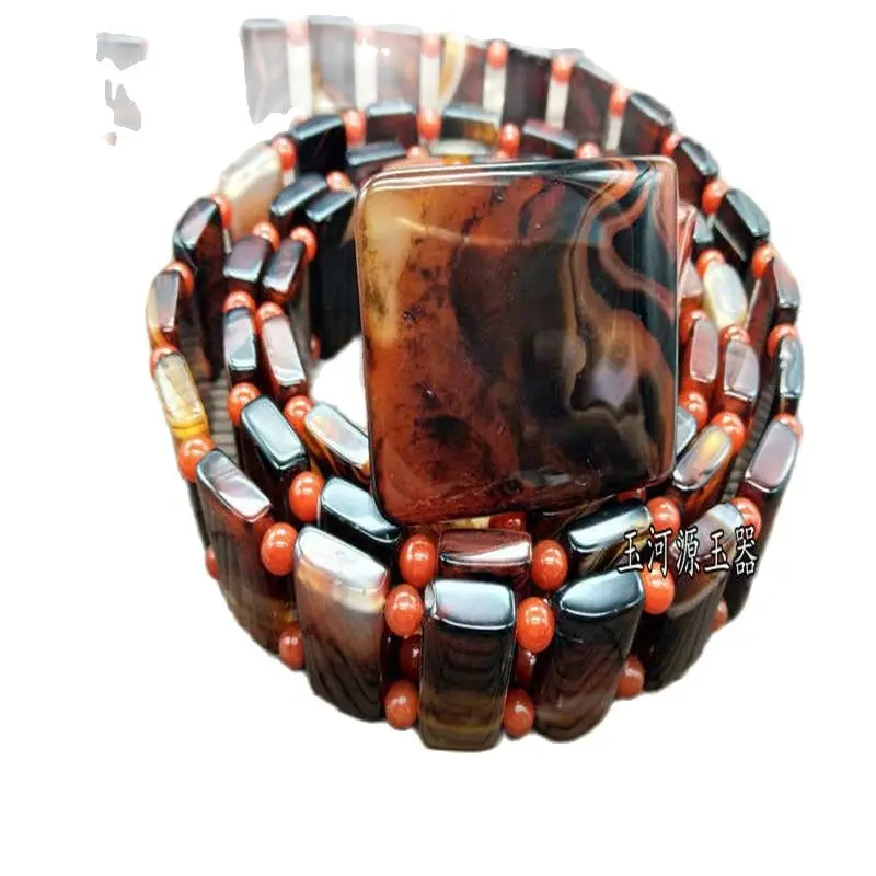 China Handmade Agate Carving, Natural Agate Belt,High Grade Waistband