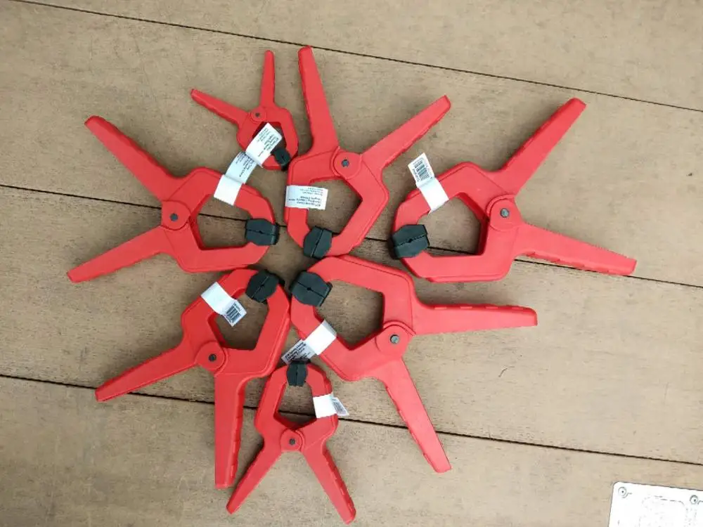 ヘビーデューティー木工プラスチックスプリングクランプ強力な特大クリップナイロン木材大工春クランプツール