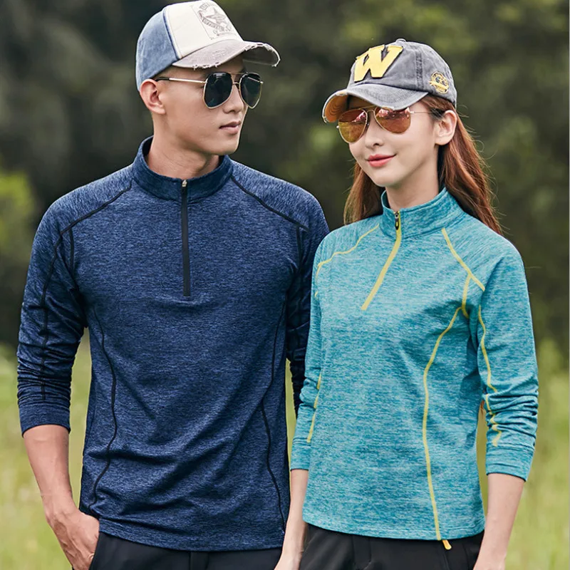 Long Sleeve Quick Drying T-Shirt for Men and Women, Hiking, Outdoor Sport, Climbing, Camping, Trekking, Fishing, Spring, Autumn