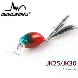 MAGIC WORKS STREAM CATCHER 5g/7g Shake Little Fat Minnow Full Swimming Layer Hard Lure Bass Artificial Bait Fishing Tackle