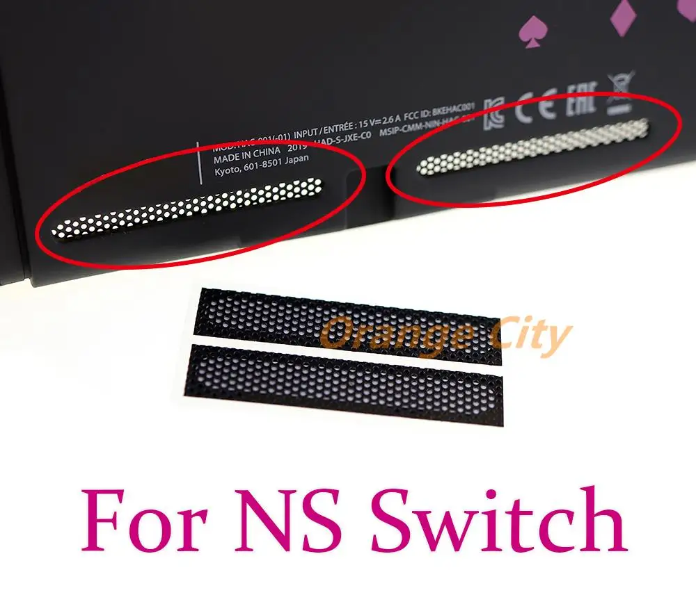 20Pairs Prevent Dust Net dust-proof Back Shell Dust Net Sticker For Nintendo Switch NS Game Console Cooling Net