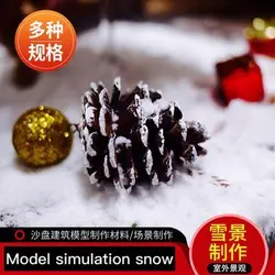 DIY handmade sand table model material outdoor landscape model simulation snow Christmas snow scene multiple specifications